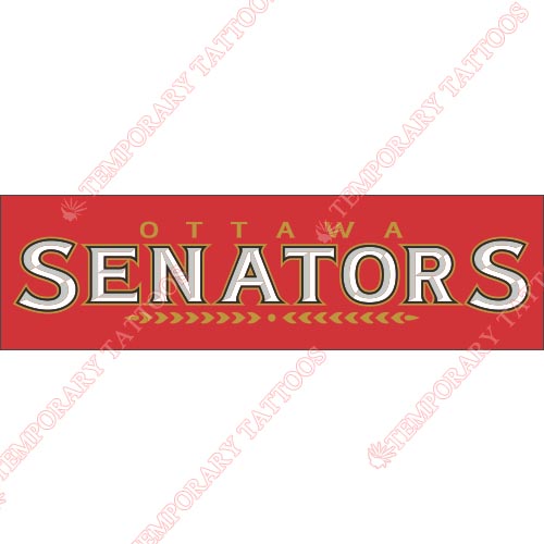 Ottawa Senators Customize Temporary Tattoos Stickers NO.272